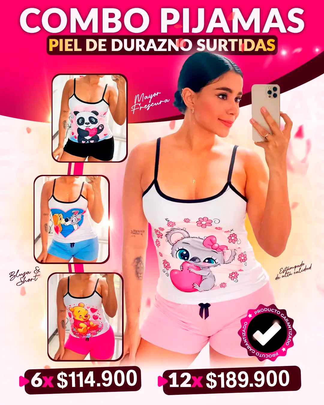 banner pijamas surtidas